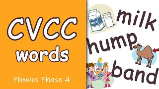 CVCC Words  Phonics Phase 4  Segmenting amp Blending [upl. by Larimer]