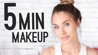 QUICK amp EASY 5 MINUTE MAKEUP TUTORIAL [upl. by Groos]