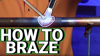 How Professional Plumbers BRAZE COPPER LINES [upl. by Aerdnaed]