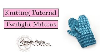 Knitting Tutorial  Twilight Mittens [upl. by Anen]