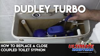 How to replace a close coupled toilet syphon  Dudley Turbo [upl. by Htezzil]