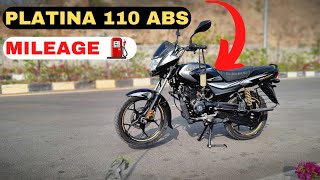 Bajaj Platina 110 ABS Mileage Test 2023 [upl. by Engle]