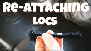 REATTACHING LOCS USING CROCHET NEEDLE LOC TUTORIAL [upl. by Oiromed531]