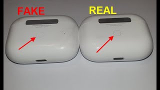 Airpods pro real vs fake How to spot counterfeit  clone Apple air pods [upl. by Furey212]