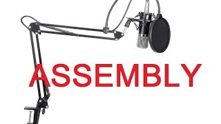 ASSEMBLY  Neewer® NW700 Professional Studio Broadcasting amp Recording Condenser Microphone Kit [upl. by Kcirdlek]