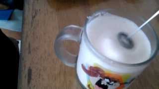 Aerolatte Review Frothing Cold Milk In Under 1 Minute [upl. by Aihsyt]