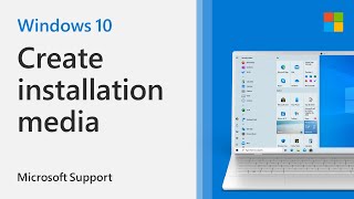 How to Create Installation Media for Windows 10  Microsoft [upl. by Deegan97]