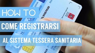 Come registrarsi al sistema Tessera Sanitaria [upl. by Nigem]