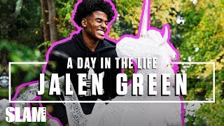 Jalen Green on HOW TO BE UNICORN FAM 🦄  SLAM Day in the Life [upl. by Murtha]