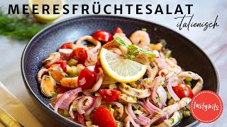 Meeresfrüchtesalat  Insalata di Mare  italienisches REZEPT [upl. by Yhtomit]